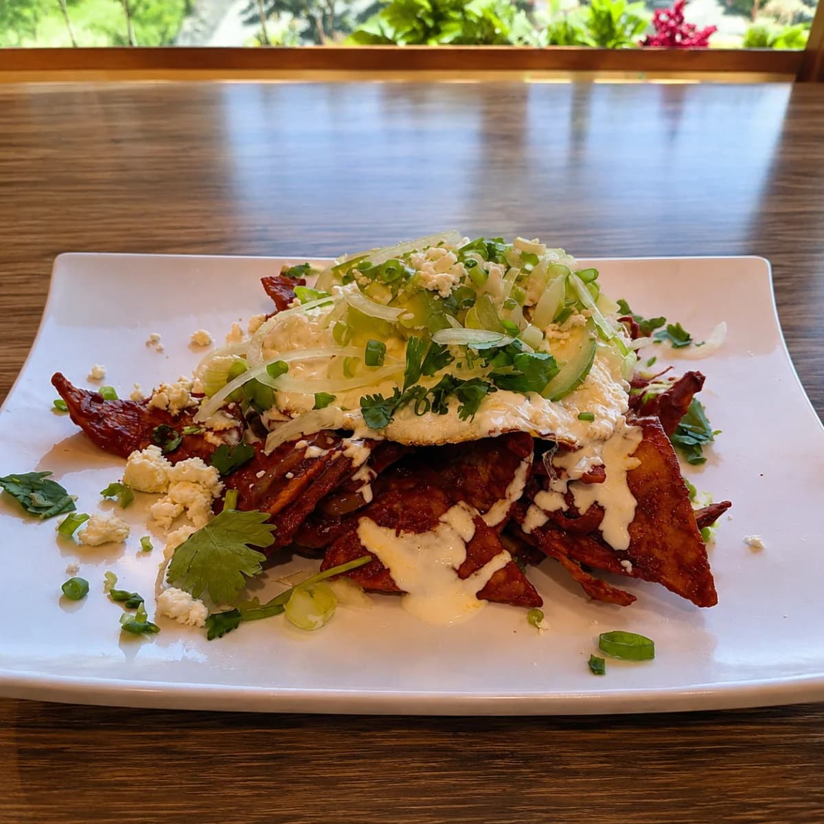 breakfast chilaquiles burrito