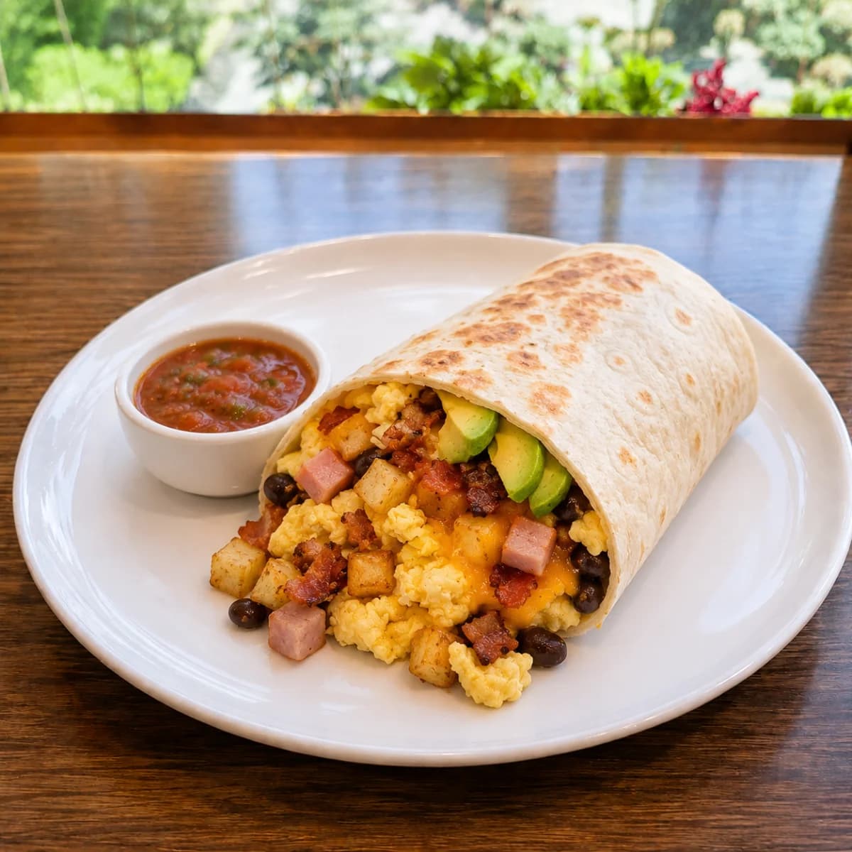breakfast mexican breakfast burrito